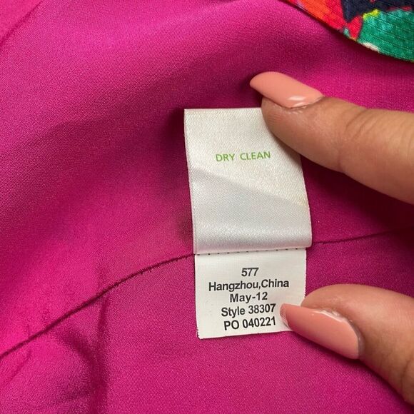 LILLY PULITZER Size 4 Wild Confetti CLOVER SKIRT Floral Pleated Pocket Stretch - Picture 5 of 6